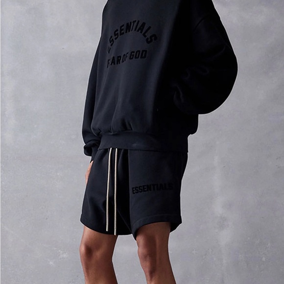 Fear of God Essentials Black Hoodie - Picture 3 of 12